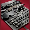 Conjunto de Bondage Sexy de Princesa Misteriosa para Mujer, Juguetes Alternativos, Productos SM para Adultos, Mordazas, Látigos de Cuero, Tapones Anales, Serie Completa