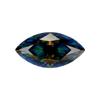 Huagang Gem Seven Color Mosan Diamond Pedra Nua Olho de Cavalo Tipo Folha Anéis Moissanite Pedra Nua Sílica Moissanite Sintética