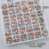 Rhinestones de Azúcar Coloreados K9 de Alta Calidad Sin Base, Productos Terminados de Vidrio Coloreado Deslumbrantes, Hechos a Mano, Rhinestones para Uñas que se Ajustan Súper Bien