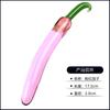 Pepino de Vidrio Simulación Femenina Fruta de Cristal Den Masturbación Femenina Enchufe Sexual Den Comercio Exterior Siete Colores