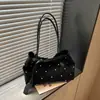 Bolso de hombro tipo tote para el día a día con lunares, estilo vintage, gran capacidad, bolso casual de moda para mujer Otoño/Invierno 2026