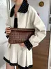 Bolso tejido hueco de moda para mujer, nuevo modelo 2026, monedero de gran capacidad, bolso de mano de moda, bolso tipo sobre único