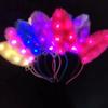 Nova Faixa de Cabelo Flor Artificial Luminosa Doce Fofa Europeia e Americana Transfronteiriça Banda de Cabelo Flor Artificial para Show Praça Barraca Venda Quente Lote