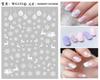Pegatinas para Uñas de Copo de Nieve Comercio Electrónico Transfronterizo Joyería para Uñas Calcomanías INS Color Pegatinas para Uñas de Copo de Nieve de Invierno