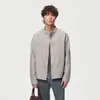 Directo del fabricante: Chaqueta retro de rayas, de alta gama, corte limpio para hombre, estilo americano, corte holgado, casual, corta y versátil