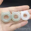 Colgante de Joyería para Orejas de Jade Verde Natural de Tianshan de Xinjiang, Colgante de Jade Lindo con Forma de Gato para Niñas, En Stock