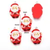 70 Colgantes Navideños de Resina DIY, Serie de Papá Noel y Muñeco de Nieve, Adornos Decorativos para Pulsera y Llavero W462