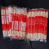 Palillos desechables película roja baratos al por mayor restaurante días banquete de bodas para llevar comida rápida higiene del hogar palillos de bambú
