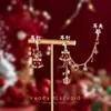 Pendiente Asimétrico de Estrella y Luna Estilo Dulce Fresco Picante Ear Cuff Diseño de Nicho Pendientes de Alta Gama