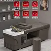 Cama de Lavado con Circulación de Agua Estilo Tailandés Transfronteriza para Salones de Belleza, Cama Totalmente Reclinable para Belleza y Peluquería con Vapor y Temperatura Constante, Venta al por Mayor