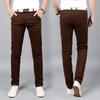 Pantalones casuales nuevos para hombre de primavera y verano 2024, versión coreana para hombre, elásticos, multicolor, ajustados, rectos pequeños, fabricantes, envío por cuenta propia