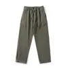 Pantalones Casuales Cálidos de Terciopelo Grueso de Color Sólido, Versátiles, Sueltos, Rectos, Tipo Cargo, Invierno 2025