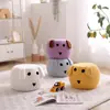 Taburete Pequeño de Dibujos Animados para Niños, Taburete Bajo para Sala de Estar, Perro Teddy, Taburete Redondo Pequeño Creativo, Reposapiés para Sofá de Sala de Estar, Taburete para Cambiarse los Zapatos en Casa