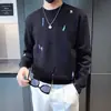 Suéter de Nuevo Diseño Otoño e Invierno 2025 Suéter Bordado de Alta Calidad Marca de Moda para Hombre Camiseta Interior de Punto