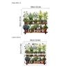 Maceta de planta verde dormitorio sala de estar entrada hogar pared de fondo pegatina autoadhesiva transfronteriza AliExpress generación pelo