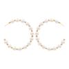 Brincos de pérola simples estilo coreano Moda Brincos de pérolas em formato C para influenciadores digitais Brincos transfronteiriços estoque atacado