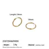 Taina Europeos y Americanos Lujo Ligero Lineales Acero Inoxidable Brazaletes para Oreja Acero de Titanio Pendientes de Moda Transfronterizos Populares Joyería al por Mayor