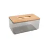 Caixa de lenços criativa minimalista nórdica para casa, sala de estar, mesa de centro, caixa de papel toalha, transparente, restaurante, hotel, caixa de armazenamento em placa composta