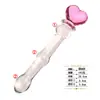 Palo de Masturbación de Cristal para Mujeres, Bolas para Punto G y Anal, Herramienta Sexual de Vidrio, Dispositivo Vibratorio para Punto G