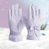 Guantes Térmicos para Ciclismo de Invierno, Guantes de Algodón a Prueba de Frío para Bicicleta Eléctrica con Lazo para Mujer, Suministros del Fabricante Guantes Especializados con Dedos Separados