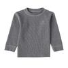 Nuevo Set de Ropa Interior de Algodón Suave de Terciopelo de Color para Jóvenes de Otoño e Invierno para Niños y Niñas Grandes Set de Dos Piezas para el Hogar de Color Caramelo de Cuello Medio