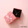 Cajas de Empaque de Joyería de Varios Colores, Cajas de Empaque para Regalo con Exquisito Moño, Cajas para Anillos, Pendientes, Collares, Cajas para Joyería