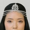 Amazon novo estilo boêmio multi-camada Cadeia de cabelo europeu e americano noiva casamento strass cocar Cadeia de cabelo