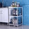 Estante de Almacenamiento de Acero Inoxidable Grueso para Piso de Múltiples Capas, Estante de Almacenamiento para Huecos de Cocina, Estante de Almacenamiento para Horno de Microondas