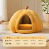 Ninho de Abóbora para Pet, Tapete Cama para Gato, Cama Quente para Gato, Cama para Cachorro, Casa de Gato Iurte Semi-Fechada para Todas as Estações, Atacado