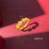 Anillo de flor floreciente de alta calidad, anillo de dedo de lujo a la moda con incrustaciones de perlas de imitación, anillo de oro falso, anillo de oro arenoso para mujer