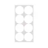 Pegatinas de Puntos Grandes de 5 cm, Etiquetas Redondas Autoadhesivas, Pegatinas de Números en Blanco Autoadhesivas para Escribir a Mano, Pegatinas de Marcado