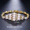 Pulsera de circonio vértigo de caballo de moda europea y americana Elle Mosha temperamento personalidad callejera pulsera una generación de cabello