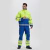 Exportado a Europa, Ropa Ignífuga, Traje Anti-Arco para Trabajo al Aire Libre, Ropa de Trabajo de Otoño e Invierno, Ropa de Trabajo Amarilla de Alta Visibilidad para Construcción