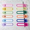 Clip de pico de pato sin costuras color caramelo de 6 cm clip para flequillo lateral mate esmerilado clip bb en forma de U macarrón accesorios para el cabello diy