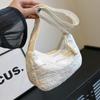 2024 Novo Estilo Coreano Internet Celebrant All-match Elegante Bolsa de Ombro Pequena Bolsa Quadrada Grande Capacidade Estudante Fresca Bolsa Crossbody