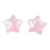 Cielo estrellado iridiscente semitransparente con purpurina, pentagramas tridimensionales coloridos, pegatinas, accesorios DIY para mujeres, materiales al por mayor