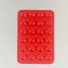 24 Adesivos Traseiros de Ventosa de Silicone com Adesivo 3m, Ventosa Fina para Celular 6g, Suporte Multifuncional Quadrado de Ventosa para Celular