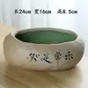 Macetas Cerámicas Creativas Inspiradas en Zen para Plantas Acuáticas, Macetas Hidropónicas Grandes, Recipientes para Lotos, Contenedores de Jardinería para el Hogar para Flores Frescas y Centella Asiática