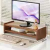 Soporte para monitor de computadora, estante para pantalla, base para monitor de computadora de escritorio, organizador de escritorio de oficina