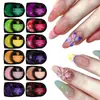 Patrones de Tallado 3D Transfronterizos Pegamento de Tallado Colección Blanco Arte de Uñas Tridimensional Relieve Pegamento de Modelado DIY