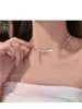 Collar en Forma de Corazón para Mujer 2025 Nuevo de Moda Lujo Ligero Cadena para Clavícula Dopamina Accesorio de Perlas de Colores Verano