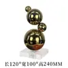 Escultura Abstrata Simples de Luxo Leve com Pontos de Bola Empilhados Modelo para Sala de Vendas de Escritório Decoração de Pousada Decorações de Arte