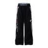 Pantalones Deportivos para Hombre con Paneles Laterales de Tres Rayas, Diseño Holgado de Pierna Ancha, Cintura Doble, Pantalones Casuales de Corte Recto