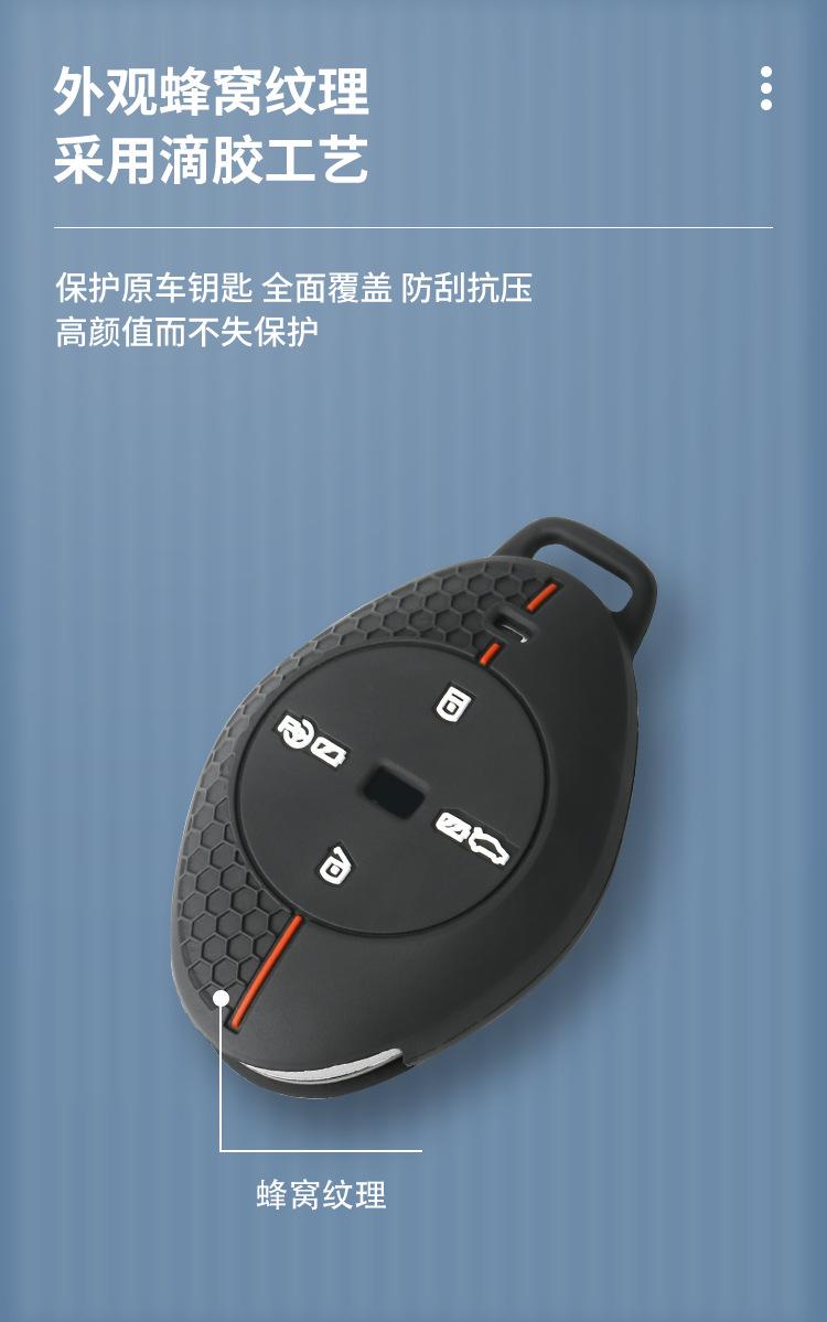 小鹏P7钥匙套G3锁匙包硅胶保护套  (3).jpg