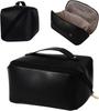 Bolsa de aseo de cuero RPET transfronteriza, bolsa de cosméticos de viaje de cuero RPET, bolsa de almacenamiento tipo acordeón, fábrica de personalización