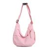 2025 Novo Corduroy Estilo Japonês Casual Artístico Ombro Crossbody Bolsa Feminina Veludo Fresco Grande Capacidade Estilo de Deslocamento