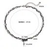 Collar de Acero Inoxidable Envuelto Multicapa con Circonita Negra Cadena para Clavícula de Chica Dulce Fresca Picante Cadena Versátil Simple de Moda para Suéter para Hombres y Mujeres