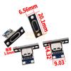 Base hembra USB 3.1 Tipo C con placa fija, interfaz de carga y datos, conector macho y hembra C, placa de prueba, inserción positiva y negativa a doble cara