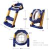 Anillo Elevador para Inodoro de Bebé Escalonado Plegable Anillo Elevador para Inodoro Infantil Escalera para Bebé Anillo para Inodoro Almohadilla de PU