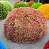 Decoración de Tapa de Alcantarilla de Planta Verde para Exteriores Bola de Planta Verde Planta Verde Simulada Bola de Hierba de Pino y Ciprés Bola de Hierba de Milán